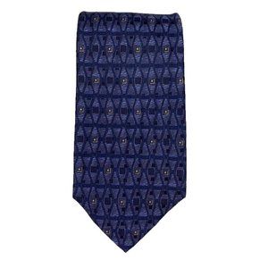 VTG Robert Talbott Best of‎ Class Nordstrom Tie Hand Sewn Silk Made USA Blue Men